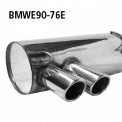 BASTUCK BMWE90-76E Глушитель с двойным хвостовиком (2 x 76 mm) для BMW E90/E91 318i/320i/325i/330i