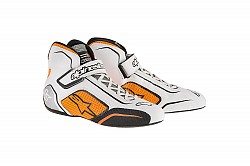 ALPINESTARS 2710015_24_7,5 Ботинки/обувь (FIA) TECH 1-T, белый/флюор.оранж., р-р 40 (7,5)