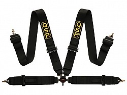 QSP QRB334 BLACK Safety harness Budget (3+3"), FIA, 4 point, black