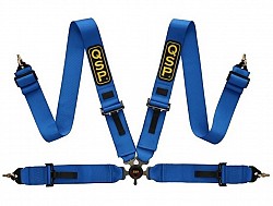 QSP QRB334 BLUE Safety harness Budget (3+3"), FIA, 4 point, blue