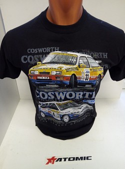 MB Cosworth Sierra & Escort футболка, черный, р-р S