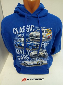 MB Classic FORD Rallycars кофта с капюшоном, синий, р-р XXL