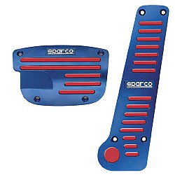 SPARCO 0378624AA Накладки на педали Strip матовые, синий/красный