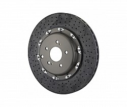 BREMBO 109.9025A Front CCM-R brake discs with pads NISSAN R35 GT-R, carbon (380x34)