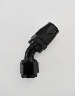 ARD ARE0209-4508-PO Fitting, Hose End AN8 45° Degree (BLACK) (1136-4508BK)