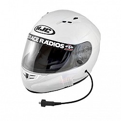 P.C.I. RACE RADIOS 2429 HJC CS-R3 Playcar RaceAir Helmet, white, L