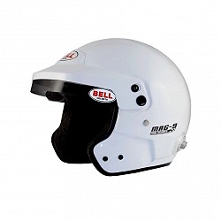 BELL 1316013 Шлем для автоспорта открытый, MAG-9, HANS, FIA8859, белый, р-р LRG (60-61)