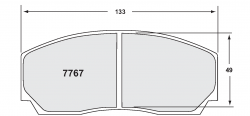 PFC 7767.08.17.44 Тормозные колодки передние 08 CMPD 17mm для D2 / K-sport 6-piston