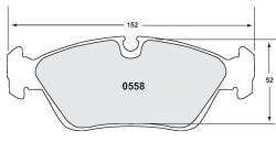 PFC 0558.08.18.44 Front brake pads RACE 08 CMPD 18mm BMW 1 Series 2008- E87/Z4 E85/E86