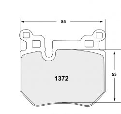 PFC 1372.10 Тормозные колодки Z-RATED CARBON METALLIC задние для BMW 135i 2007-13 E82