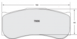 PFC 7806.01.30.34 Тормозные колодки RACE 01 CMPD 30MM передние для Bentley Continental GT3
