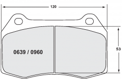 PFC 0960.11.17.44 Тормозные колодки RACE 11 CMPD 17MM передние для MINI COOPER Brembo R57 & R59