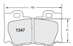 PFC 1347.10 Тормозные колодки Z-RATED задние для NISSAN 370Z 2009