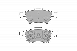 FERODO FCP1540H DS2500 Brake pads rear MAZDA 3 MPS, FORD FOCUS ST
