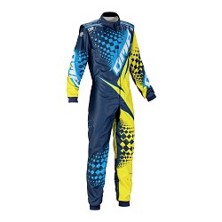 OMP KK0172524752 KS-2R Kart suit, blue/yellow, size 52