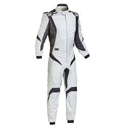 OMP IA0185208350 ONE-S1 Racing suit, FIA, silver/black, size 50