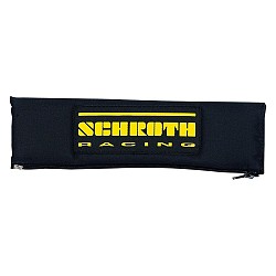 SCHROTH 00209 Belt pad 3 “(76 mm) (black) logo yellow