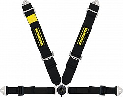 SCHROTH 91132-0 Seat belt 4-point right CLUBMAN II with asm (black) 50mm (2") Pull Up