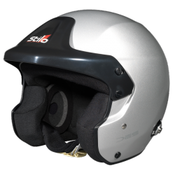 STILO AA0110AF2M59 Шлем для автоспорта Trophy DES JET открытый, FIA, серебристый, р-р 59