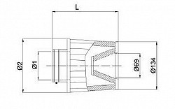 BMC FBTW76-140P Фильтр воздушный Ø 76мм двойной конус (длина 183мм)