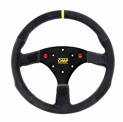 OMP OD/2042/N 320 ALU S Steering wheel, suede, diameter 320 mm, flat
