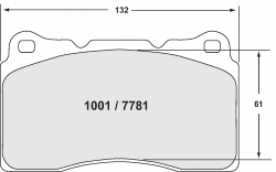 PFC 1001.11 Front brake pads Z-RATED MITSUBISHI EVO/SUBARU STI/HYUNDAI Genesis Coupé 3.8