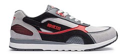 SPARCO 00126239NRRS Shoes SH-17, leather/fabric, black/red, size 39