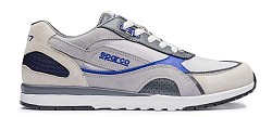 SPARCO 00126238SIAZ Shoes SH-17, leather/fabric, silver/blue, size 38