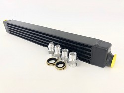 CSF 8092 BMW E30 high performance Oil Cooler w/adjustable fittings for OEM style and AN-10 male connections