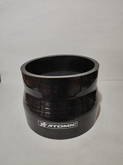 ATOMIC sr102-89 BLACK Straight Reducer Hose 4”-3.1 / 2” (102-89mm)
