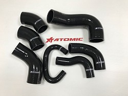 ATOMIC ME08 BLACK EVO7-9 silicone intercooler hose kit