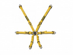 SCHROTH 94530-H3 Seat belt 6-point 2 “(50 mm) Flexi 2x2 (yellow)