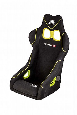 OMP HA/803/NGI Кресло/сиденье для автоспорта TRS-X, FIA, чёрный/флюор. жёлтый, 10.5 кг