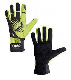 OMP KK02744E059004 Karting gloves children KS-4 my2018, fluo yellow/black, size 4