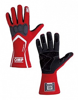 OMP IB/764/R/L Перчатки для автоспорта TECNICA-S, FIA, красный/белый, р-р L