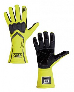 OMP IB/764/GF/XL Перчатки для автоспорта TECNICA-S, FIA, флюор. жёлтый/чёрный, р-р XL