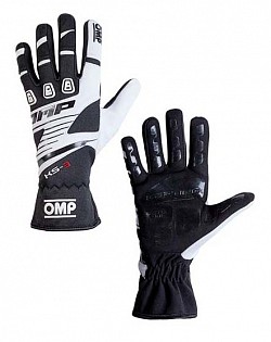 OMP KK02743E076005 Перчатки для картинга детские KS-3 my2018, чёрный/белый, р-р 5