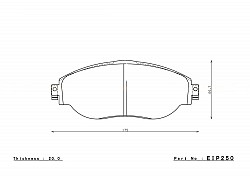 ENDLESS EIP250CCRg Передние тормозные колодки для AUDI S3 (8V)/VW GOLF R MK7/SKODA OCTAVIA