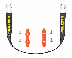 SCHROTH 00030-18 Sliding Tether HANS, length: 18“ with SCHROTH logo (for open face Rally Helmets)