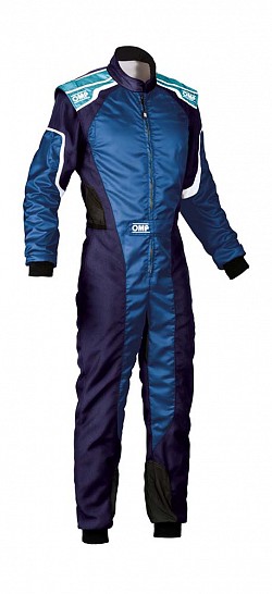 OMP KK0172724250 Suit karting KS-3 my2019, CIK, blue/cyan, size 50