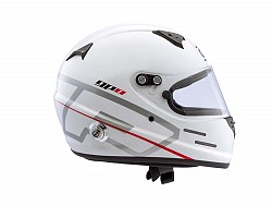 OMP SC785E020M Racing helmet full-face, FIA/SNELL, HANS, white, size M
