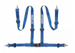 SPARCO 04604BM1AZ Harness belts BM1, 4 points, 2", ECE, snap on, blue