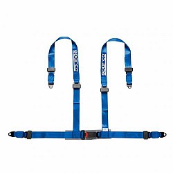SPARCO 04604BV1AZ Harness belts BV1, 4 points, 2", ECE, bolts, blue