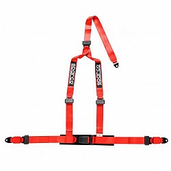 SPARCO 04608BV1RS Harness belts BV1, 3 points, 2", ECE, bolts, red