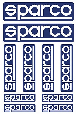 SPARCO 09003 Kit of stickers, 10 pcs