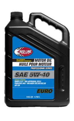 RED LINE OIL 12905 Professional-Series EURO 5W40 - 4,7L
