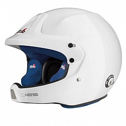 STILO AA0210BG2M570102 WRC DES COMPOSITE Open-face helmet, intercom, HANS, FIA, white, size 57