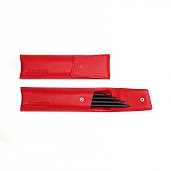 AKRAPOVIC 801725 Футляр кожаный для карандашей красный