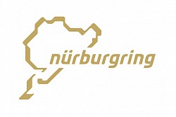 NURBURGRING 151100909035 Наклейка Logo 12 cm Gold