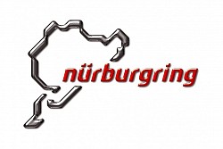 NURBURGRING 151101107035 Наклейка Logo 3D 12 cm Silver / красный